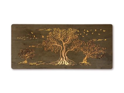 led obraz tri olivy na stenu 90x40cm