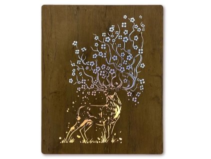 svietiace obrazyzvieratadreveny obraz led jelen