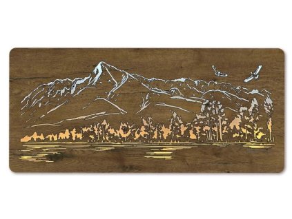 led obraz divoke vrchy na stenu 110x50cm