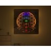 led ezotericky obraz cakry symboly 90x90cm 2