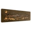 led obraz hory a les na stenu 120x40cm 2