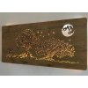 led obraz tri duby a mesiac na stenu 90x40cm 4