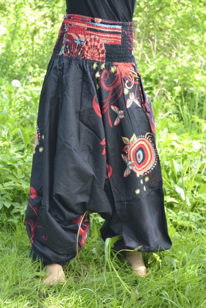Harémové kalhoty Himalayan - červená