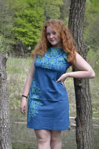 Šaty Shakti - modrá