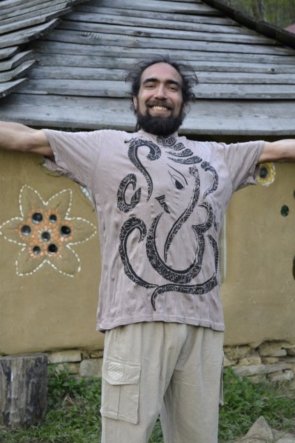Tričko Sure Ganesha - světle hnědá