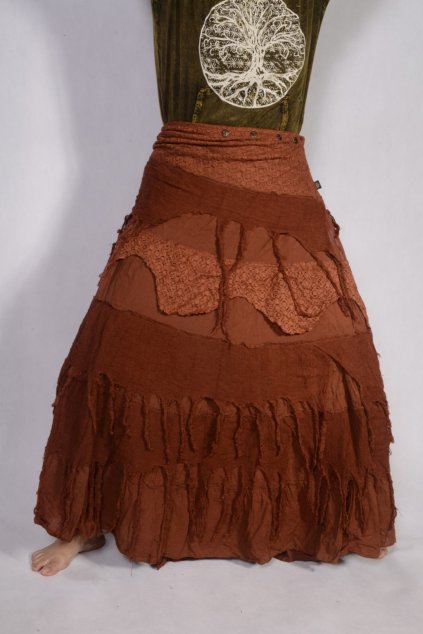 Long Wrap Skirt Gipsy - rust