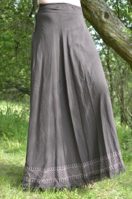 Zavinovací Sukně Puskhar - hnědá