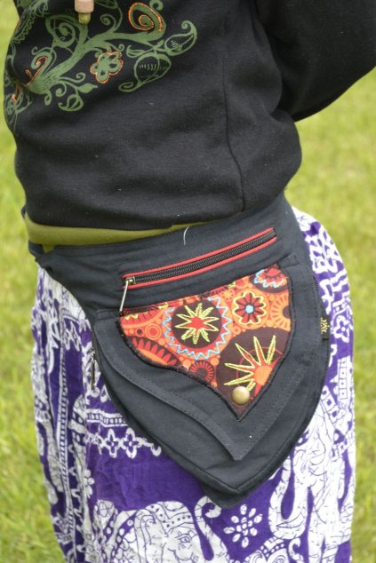 Ledvinka Leaf  - černá s červenou