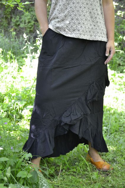 Lhasa Long skirt - black