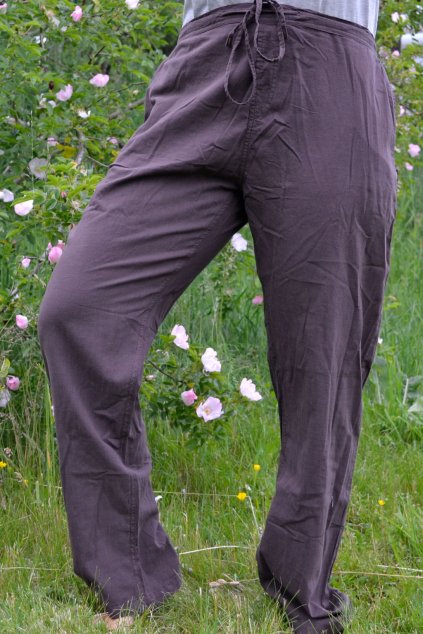 Kalhoty Nepál Yogi - hnědé
