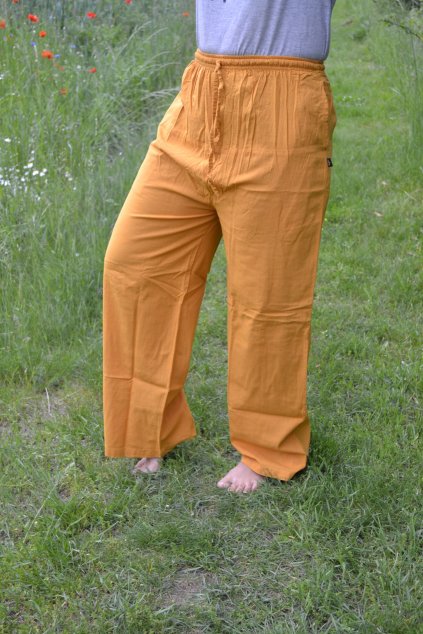 Kalhoty Tashi Delek - žlutá