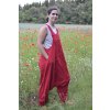 Overal Harem Jumpsuit - vínový