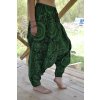 Harémové Kalhoty Mandala - zelené