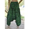 Harémové Kalhoty Mandala - zelené