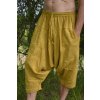 3/4 Harémové Kalhoty Ganesha - žluté