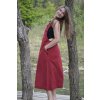 Šaty Dlouhé Plain - vínové