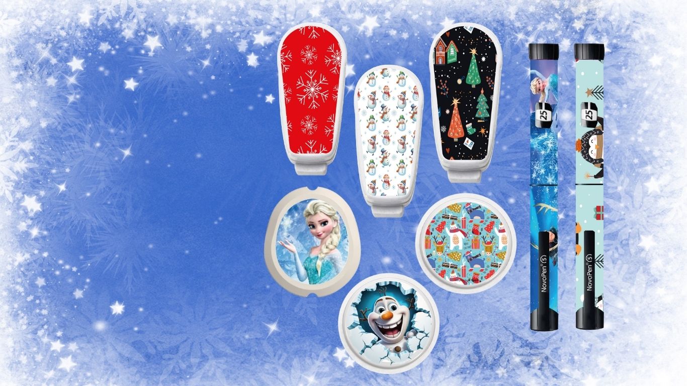 Samolepky na senzory pro měření glykémie