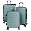 Set of turquoise suitcases 3 pcs