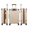 Cream set of suitcases 3 pcs