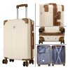 Cream set of suitcases 3 pcs