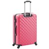 Pink set of travel suitcases 4 pcs