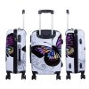 Set of two travel suitcases (butterfly)