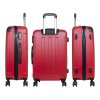 Red set of suitcases 4 pcs