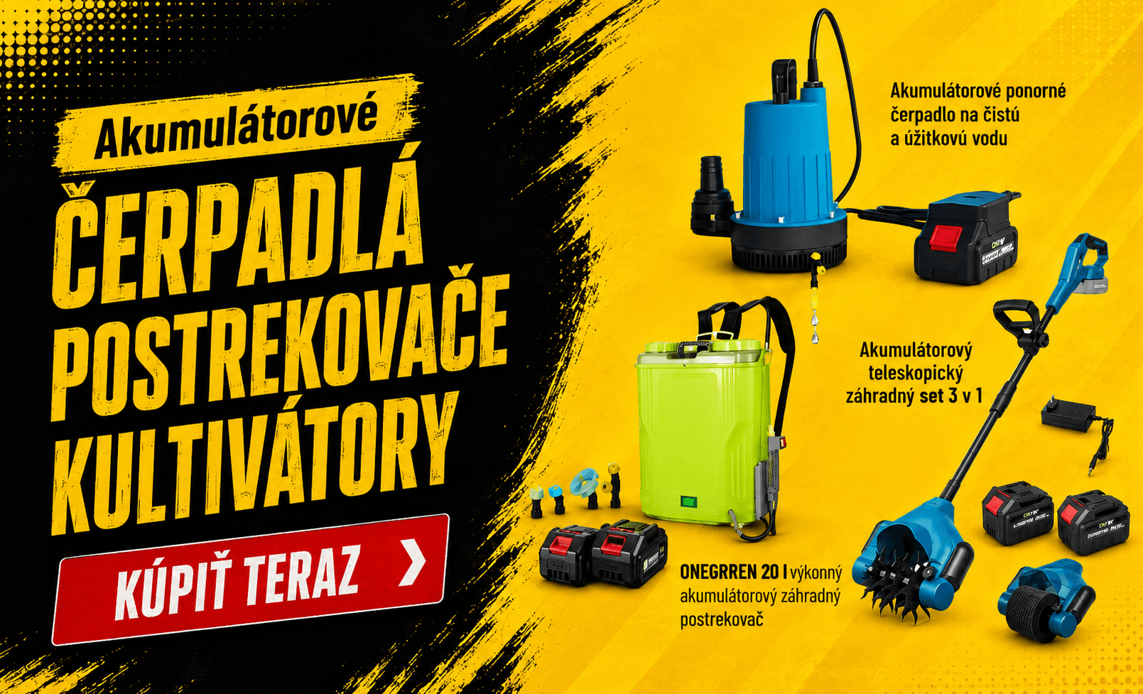 Čerpadlá, postrekovače