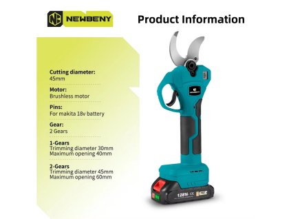 Screenshot 2025 03 05 at 08 14 58 NEWBENY 45 mm bürstenlose elektrische Gartenschere 2 Gänge mit LED Akku Gartenzweigen verschönern Werkzeuge für Makita 18 V Akku AliExpress 1420