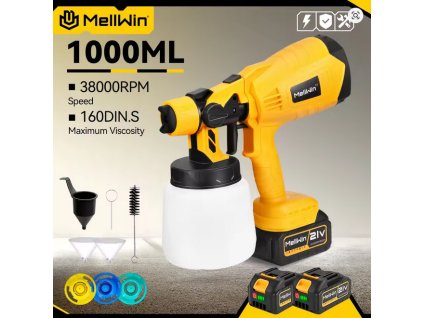Screenshot 2025 06 29 at 11 24 22 MELLWIN 1000ML Cordless Elektrische Spritzpistole Haushalt Farbspritzgerät Möbel Stahlbeschichtung Airbrush Für Makita 18V Batterie Pin AliExpress 1420
