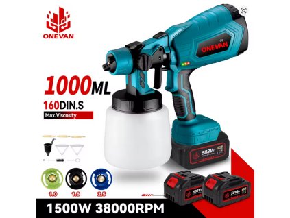Screenshot 2025 06 14 at 21 39 52 ONEVAN 1000ML Schnurlose Elektrische Spritzpistole Tragbare Farbspritzgerät Auto Möbel Stahl Beschichtung Airbrush Für 21V 18V Batterie AliExpress 1420