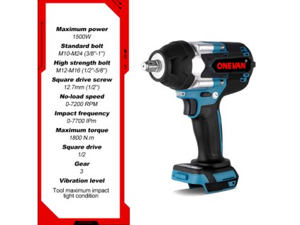Screenshot 2024 10 31 at 16 19 04 ONEVAN 1800N.M Bürstenlosen Elektrische Schlagschrauber Schraubendreher 3 Getriebe Hohe Drehmoment Cordless Schlüssel Power Tools für Makita 18V Batterie AliExpress 1420