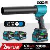 ONEVAN turbo fén 4000 W 400 m/s s 2× batériou 6Ah 21V – kompatibilný s batériou Makita 18 V