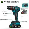 Screenshot 2025 12 03 at 17 53 18 NEWBENY 80NM Brushless Electric Drill 3 IN 1 Cordless Impact Drill Electric Screwdriver Power Tools For Makita 18V Battery Pin AliExpress 1420