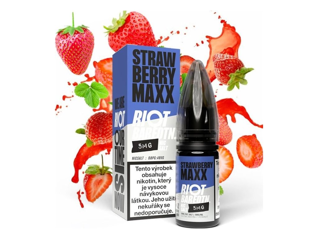 liquid riot bar edtn salt strawberry maxx jahodovy energitak 10ml 10mg