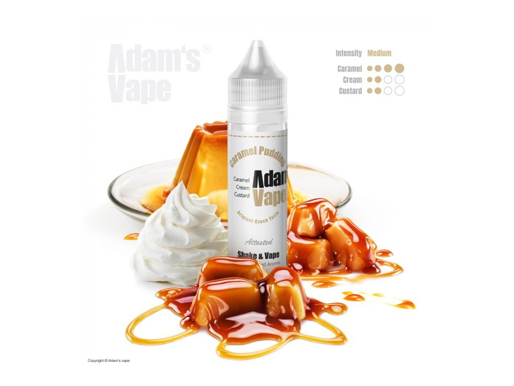 prichut adams vape shake and vape 10ml caramel pudding
