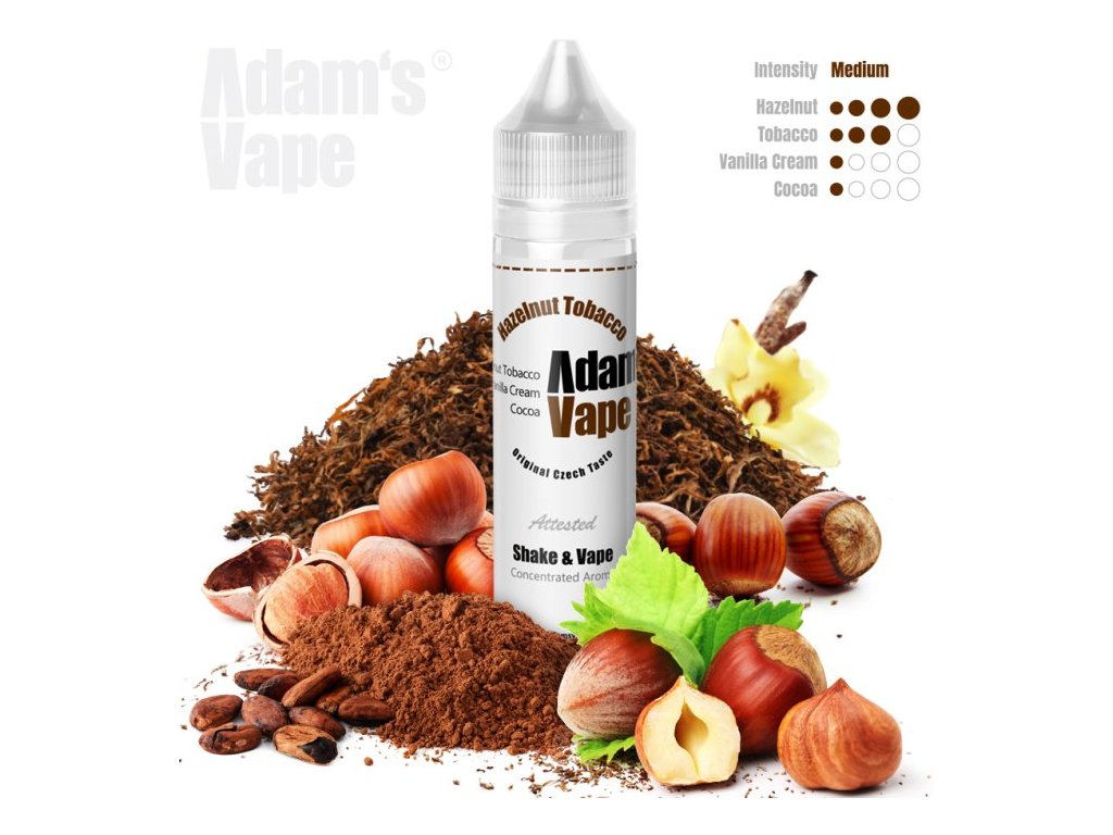 prichut adams vape shake and vape 10ml hazelnut tobacco