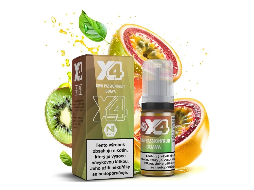liquid x4 bar juice kiwi marakuja a guava kiwi passionfruit guava 10ml 20mg