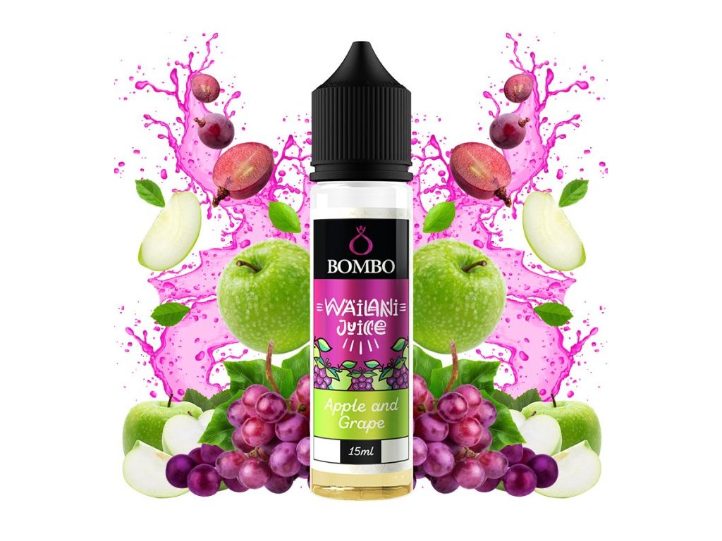 prichut bombo wailani juice sv 15ml apple and grape jablko a hroznove vino