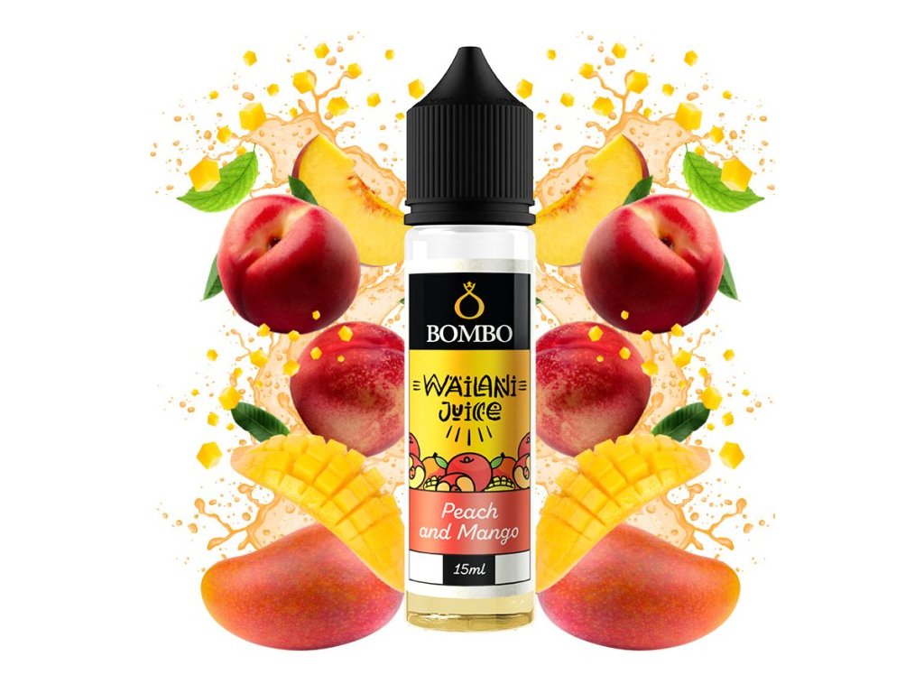 prichut bombo wailani juice sv 15ml peach and mango broskev a mango