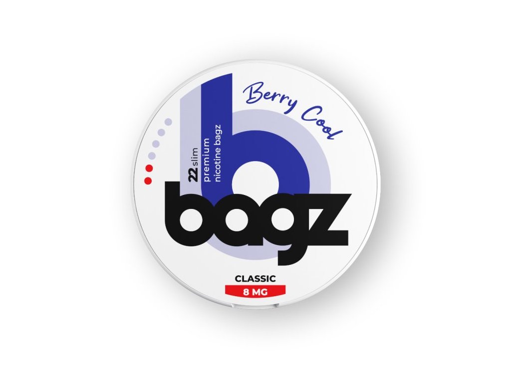 bagz berry cool chladive bobule 8mg nikotinove sacky