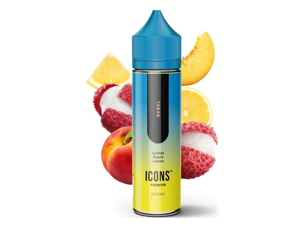 prichut provape icons sv 10ml rebel lici broskev citron