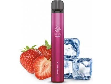 Elf Bar 600 V2 e-cigareta Strawberry ICE 20mg