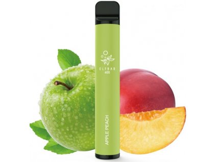 elf bar 600 elektronicka cigareta 20mg apple peach