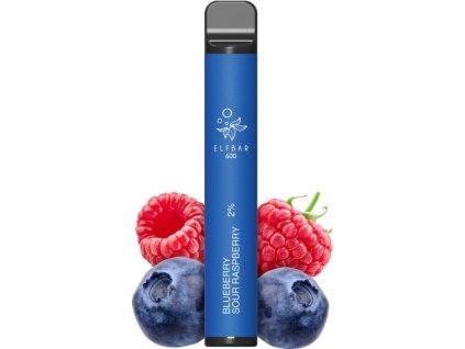 elf bar 600 elektronicka cigareta 20mg blueberry sour raspberry