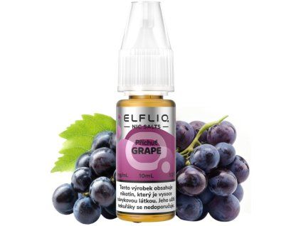 liquid elfliq nic salt grape 10ml 10mg cz