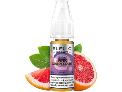 liquid elfliq nic salt pink grapefruit 10ml 10mg cz