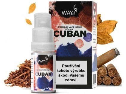 liquid way to vape cuban 10ml 0mg