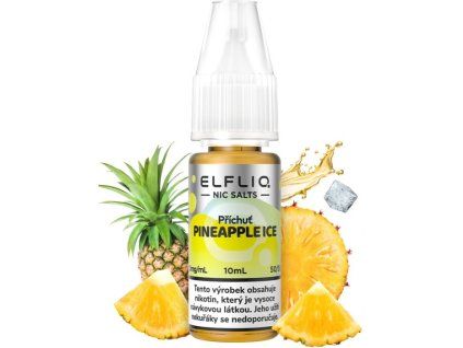 liquid elfliq nic salt pineapple ice 10ml 10mg cz