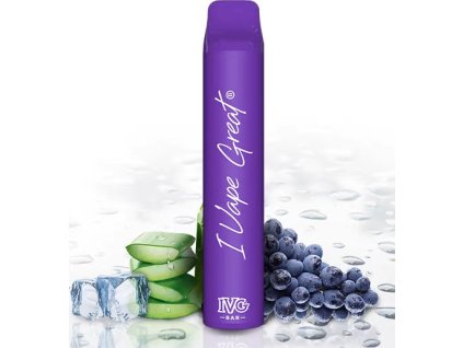 IVG Bar Plus elektronická cigareta 20mg Aloe Grape Ice - Doprodej